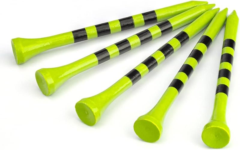 MAZEL Natural Wood/Bamboo Golf Tees 2 3/4 Inch & 3 1/4 Inch,Pack 50 or 120,Reduce Friction & Side Spin,More Stable Golf Tees - Image 2